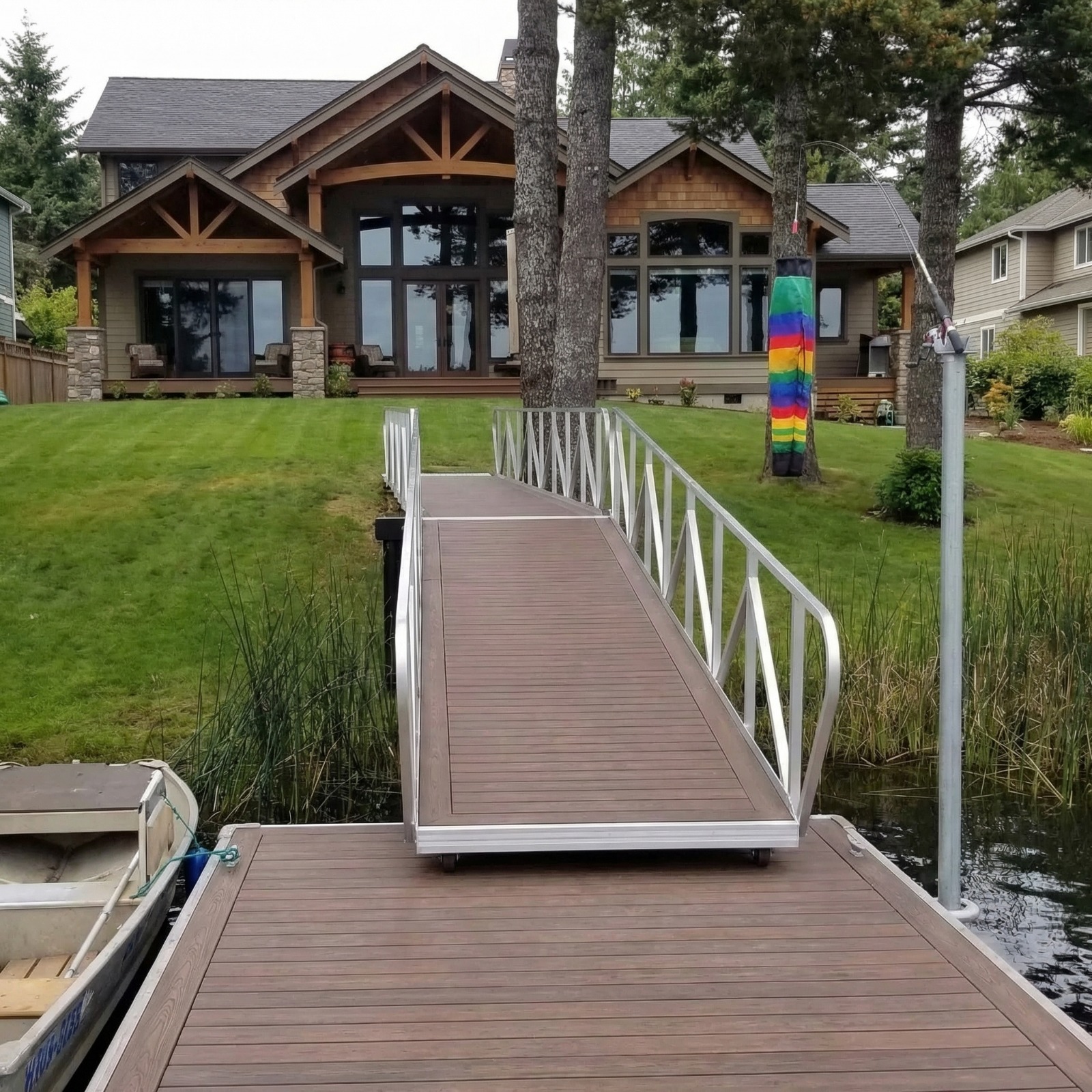 Residential gangway at Pacific Northwest home