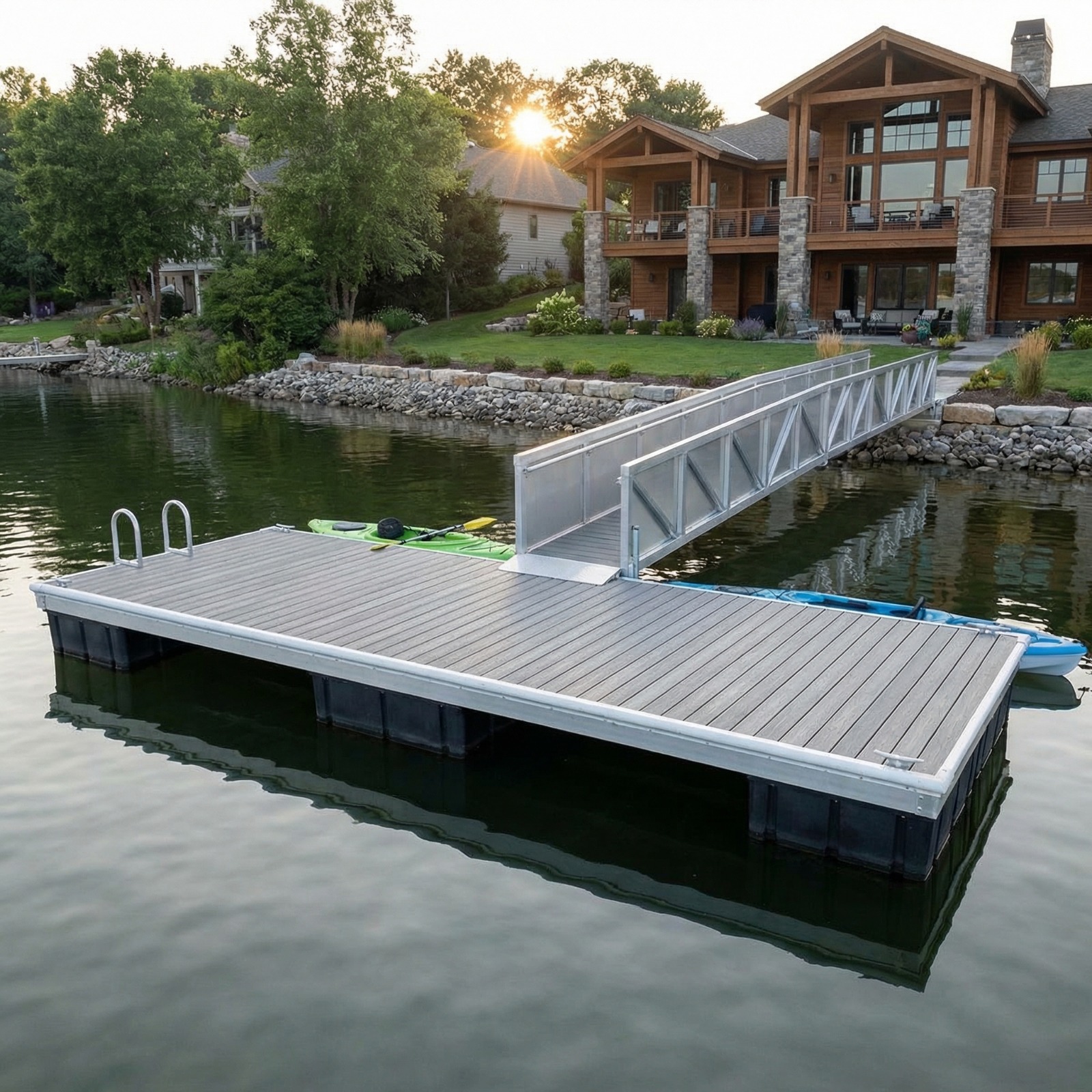 ExpressDocks aluminum residential dock build